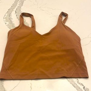 Lululemon tan align tank, size 4. At least good condition, discounted shipping!